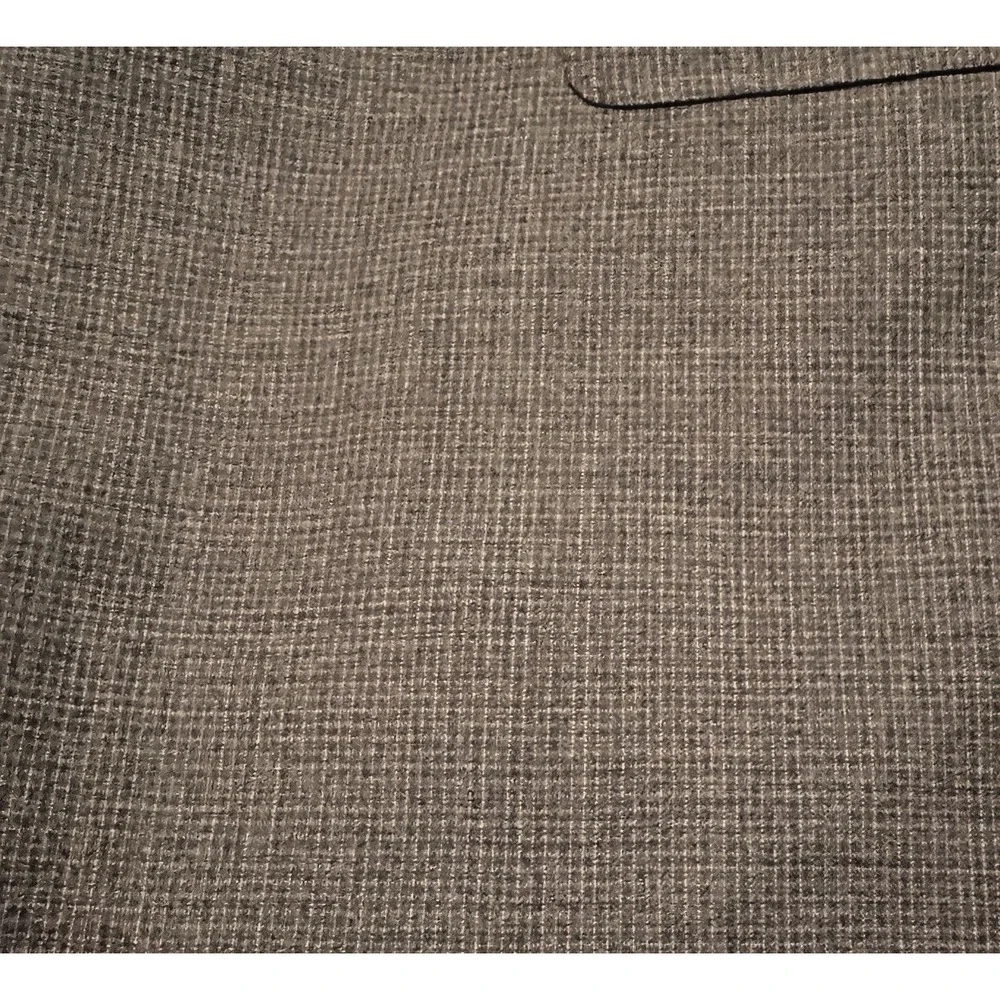 Massimo Dutti Extrafine Wool 42R Gray Graph Check Blazer Sport Jacket Two Button